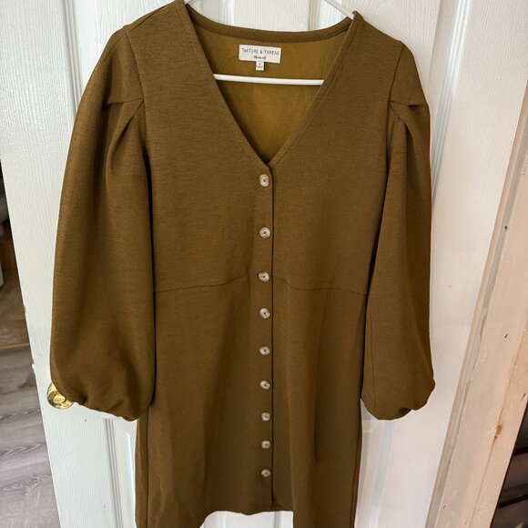 Madewell (Texture & Thread) V-Neck dress - Picture 1 of 6